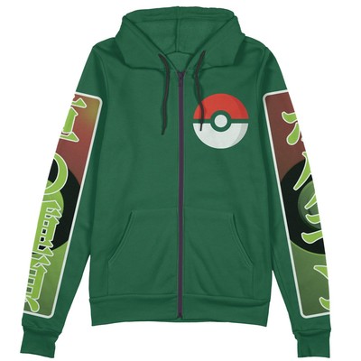 Pokemon Bulbasaur Streetwear Zip Hoodie