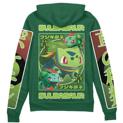 Pokemon Bulbasaur Streetwear Zip Hoodie