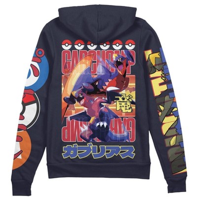 Pokemon Garchomp Streetwear Zip Hoodie