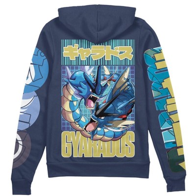 Pokemon Gyarados Streetwear Zip Hoodie