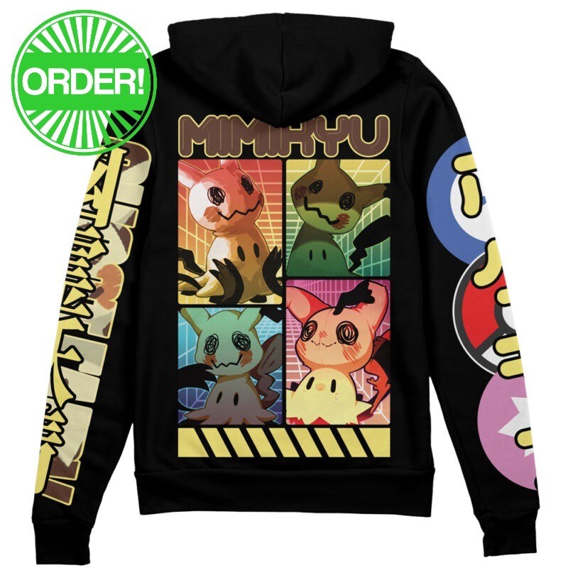 Pokemon Mimikyu Streetwear Zip Hoodie