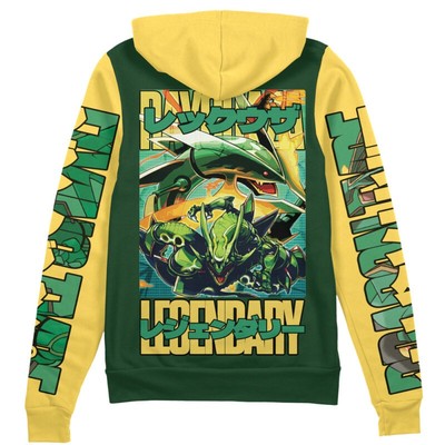 Pokemon Rayquaza Streetwear Zip Hoodie