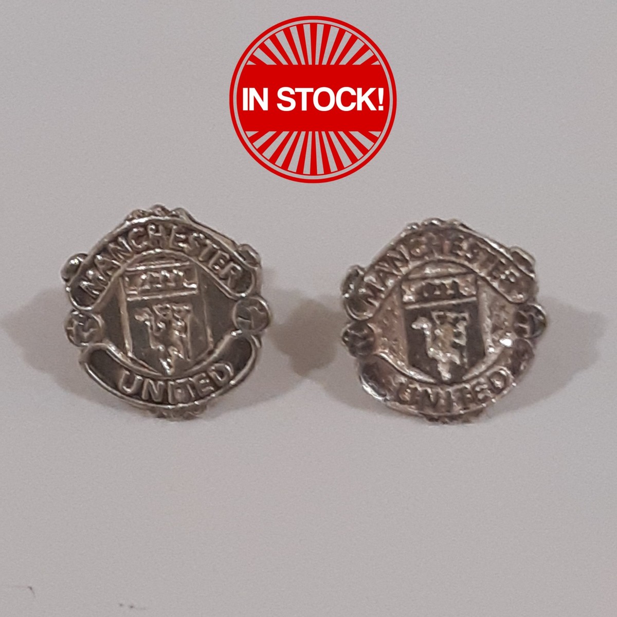 Manchester United FC Sterling Silver Stud Earring-Pair