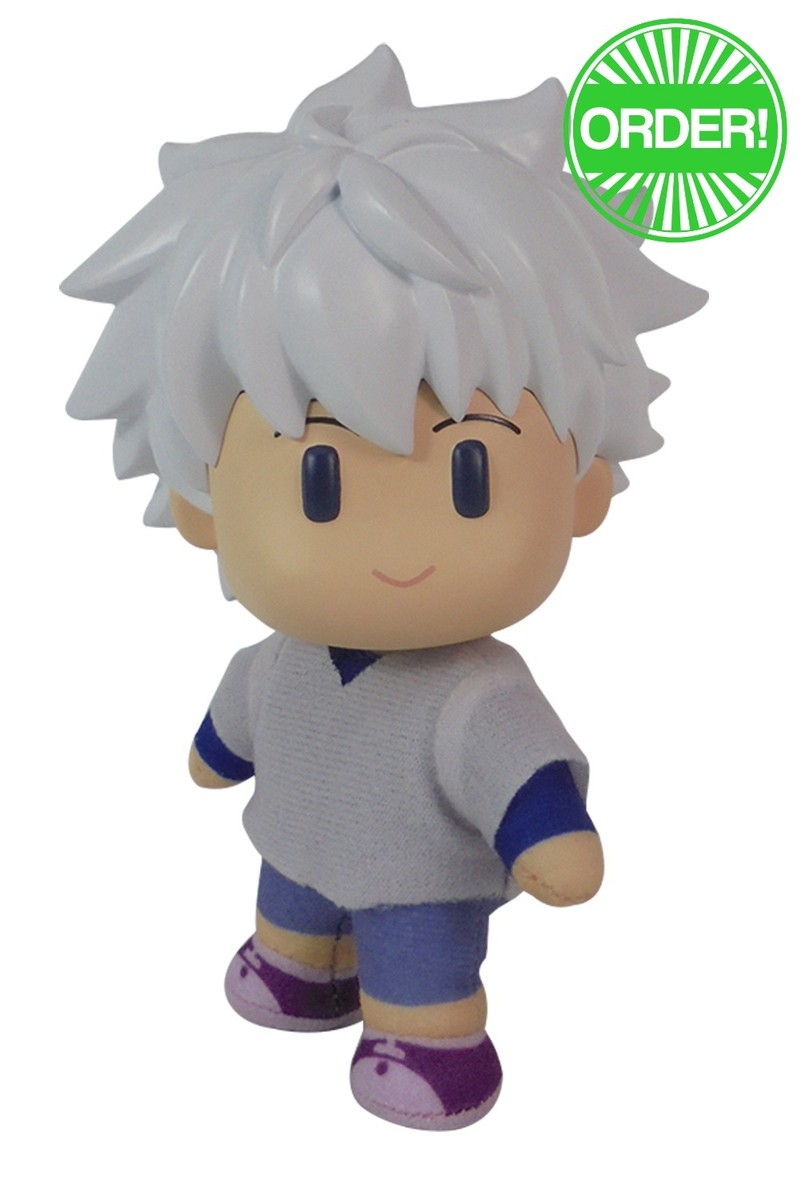 Hunter X Hunter- Killua Zaoldyeck Main Costume FigureKey Plush 4.5''H