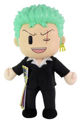 One Piece - Roronoa Zoro Dressrosa FigureKey Plush 8''H