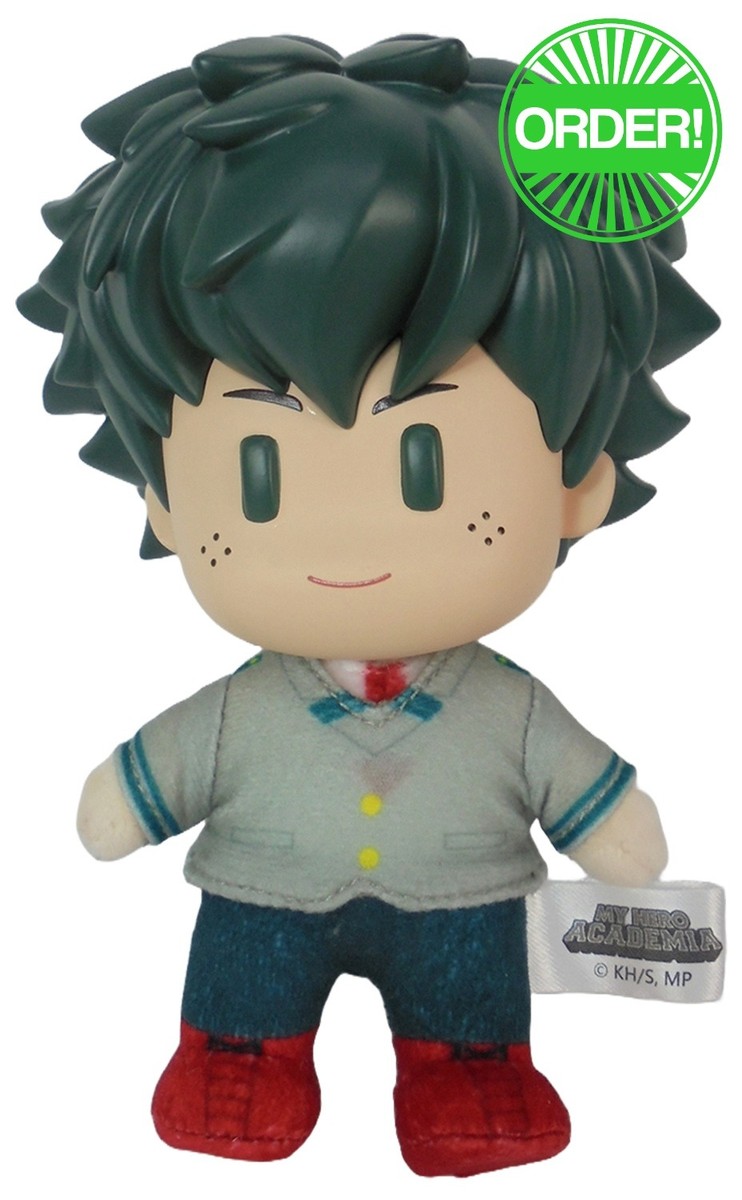 My Hero Academia S1 - Midoriya Izuku ''Deku'' Uniform FigureKey Plush 4.5''H