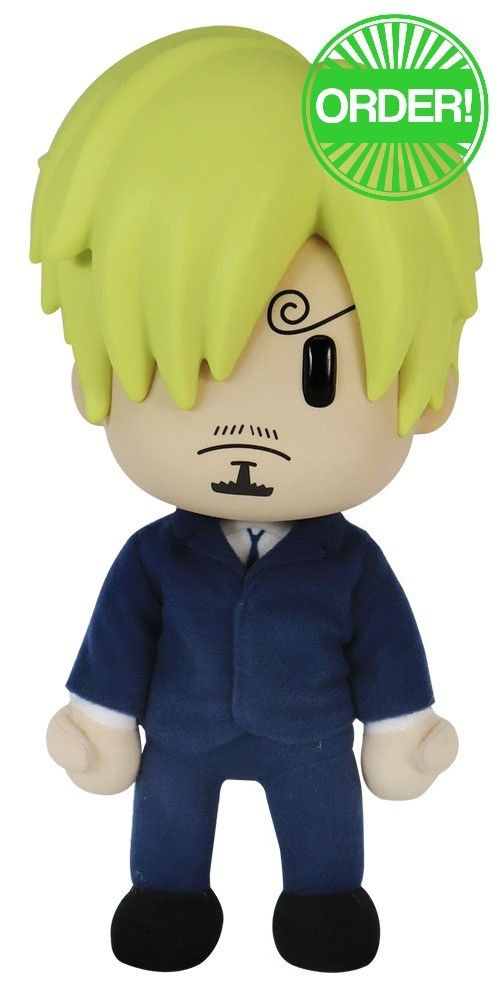 One Piece - Vinsmoke Sanji Dressrosa FigureKey Plush 8''H