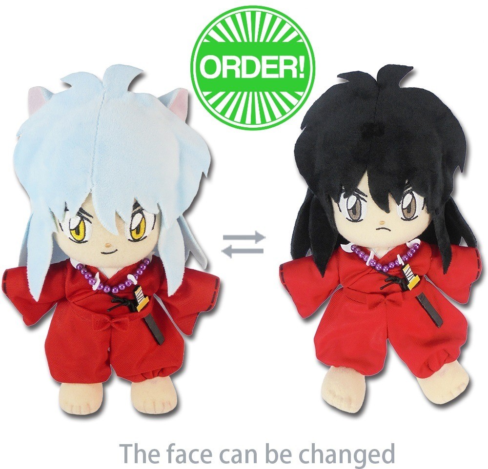 InuYasha - Inuyasha Change Face Plush 8"H