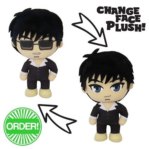 Trigun - Nicholas D. Wolfwood Change Face Plush 8''H