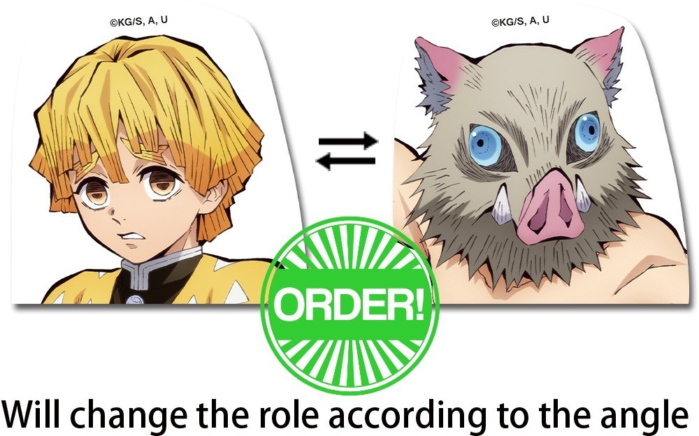 Demon Slayer - Zenitsu & Inosuke Kamado Car Window Sticker