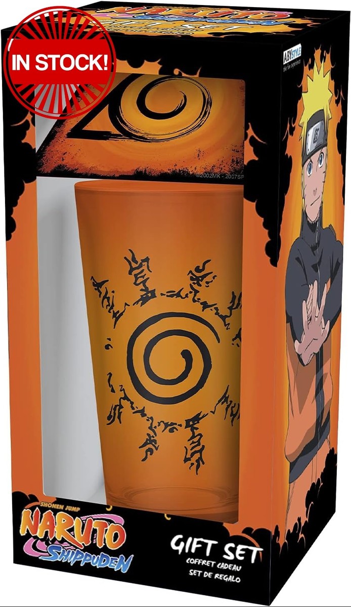 Naruto Shippuden Konoha Glass and Coaster Gift Set