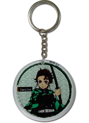 Demon Slayer - Tanjiro Kamado Acrylic Circle Keychain