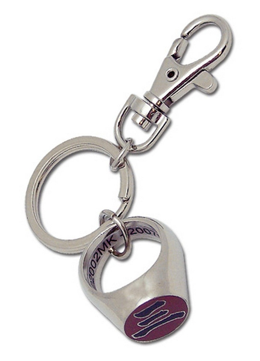 Naruto Shippuden - Hidan Akatsuki Ring Metal Keychain