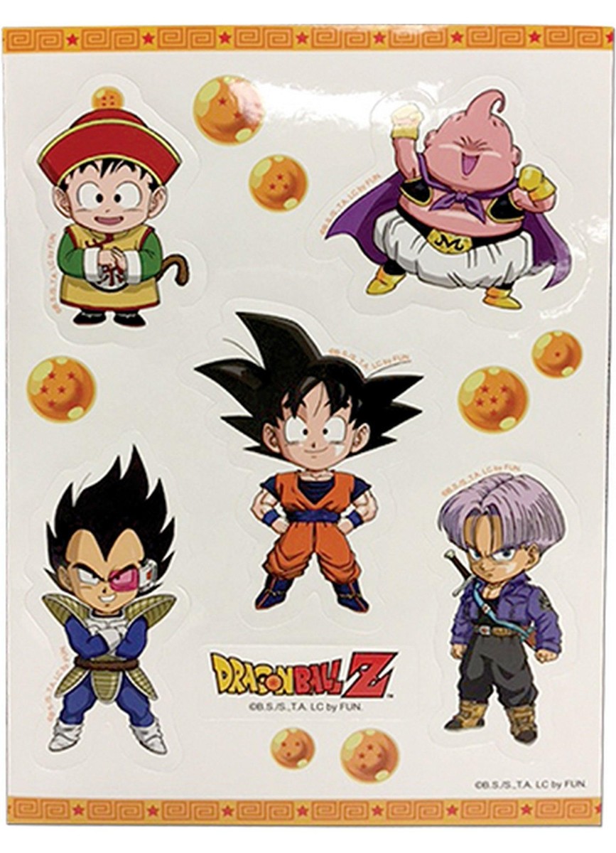 Dragon Ball Z - Group SD Sticker Set 5"X7"