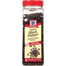 MCCORMICK BLACK PEPPER WHOLE  17.5 OZ