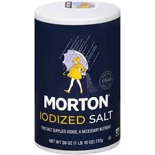 MORTON IODIZED SALT 26 OZ