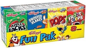 Kellogg's fun pack 8 count