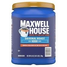 Maxwell house ground original roast  43.1 oz