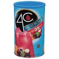 4C 35 quarts fruit punch mix 72.5 oz