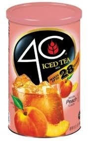 4C peach iced tea mix 72.5 oz