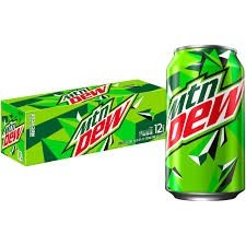 Mountain dew cans 12 count 12 oz