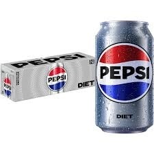 Diet pepsi cola cans 12 count 12 oz
