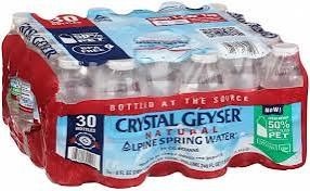 Crystal geyser spring water sport cap 30 pack