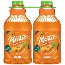 Mistic orange carrot juice 2/64 oz
