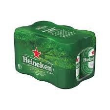 Heineken beer cans 6 pack 330ml