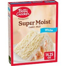 Betty crocker white cake mix 14.25 oz