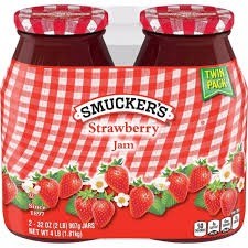Smuckers strawberry jam 2/32 oz
