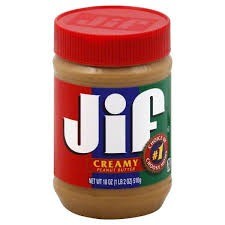 Jif creamy peanut butter 18 oz