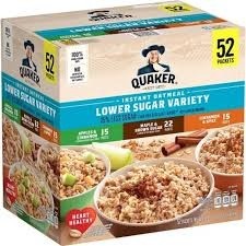 Quaker instant oatmeal variety 52 count 74.3 oz