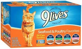 9 Lives variety pack 24 pack 5.5 oz