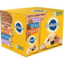 Pedigree chopped dinner punch variety  pack 18 count