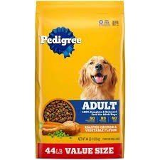 Pedigree adult chicken dog food 44 lb