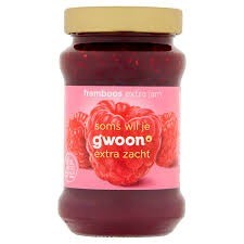 G'woon extra jam fromboos 450 gr