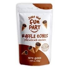 Just the fun part mini cones milk chocolate 16 oz