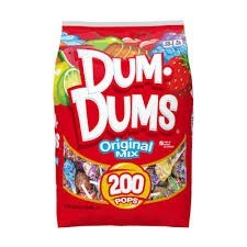 Dum dums pop bag 200 count