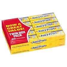 Wrigley juicy fruit gum twin 40 pack 5 count