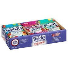 Welch fruit snack 16 pack 2.25 oz
