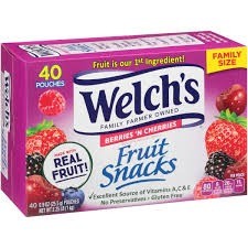 Welch's berry fruit snacks 40 count