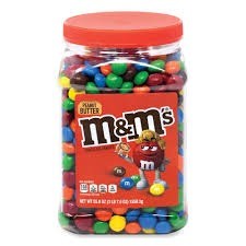 M&ms pb butter milk chocolate 55oz