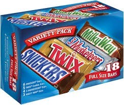 Mars single bar variety 18 count
