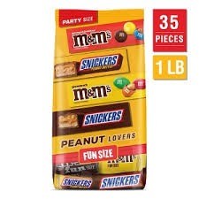 Mars snickers m&m peanut 22.66 oz