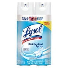 Lysol disinfectant spray 2 pack
