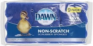 Down non scratch sponge 9 count