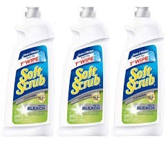 Soft scrub cleaner with bleach 3 pack 360 oz
