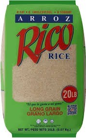 Rico long grain rice 20 lb