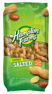 Hampton farms roasted peanuts 16 oz